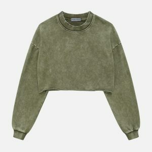 vintage solid washed sweatshirt   chic & timeless comfort 3650