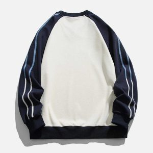vintage stripe baseball sweatshirt 2570
