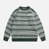 vintage stripe sweater dynamic design & retro appeal 5645