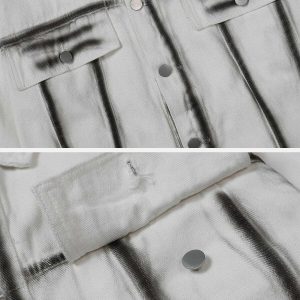 vintage tie dye denim jacket iconic lines & urban flair 1398