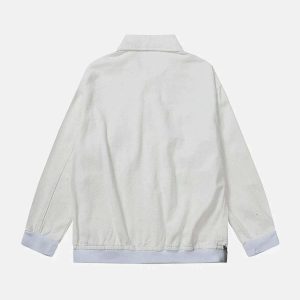 vintage tie dye denim jacket iconic lines & urban flair 1683
