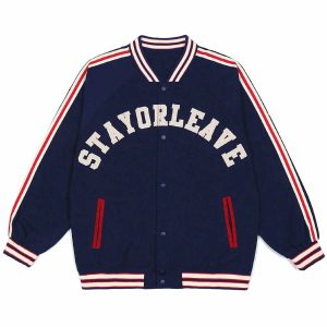 vintage varsity jacket with letter patch embroidery iconic style 4738