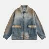 vintage washed denim jacket   chic & timeless appeal 1940