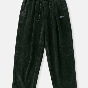 washed corduroy pants sleek straight fit & urban appeal 4073