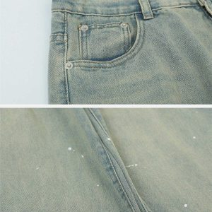 washed fringe jeans sleek straight cut urban appeal 3191