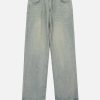 washed fringe jeans sleek straight cut urban appeal 5122