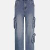 washed gradient jeans high rise straight leg urban chic 1451