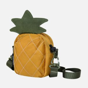 waterproof pineapple bag   chic & durable urban essential 2072