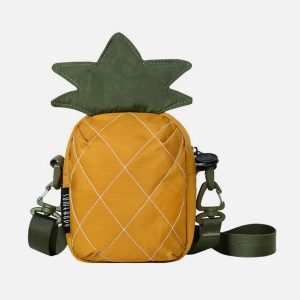 waterproof pineapple bag   chic & durable urban essential 2088