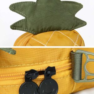 waterproof pineapple bag   chic & durable urban essential 6892