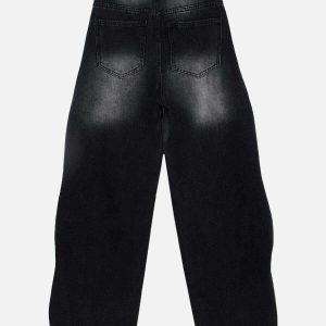 wavy washed jeans sleek urban fit & retro appeal 2680