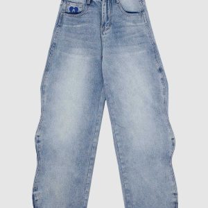 wavy washed jeans sleek urban fit & retro appeal 3243