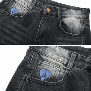 wavy washed jeans sleek urban fit & retro appeal 4954