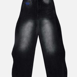 wavy washed jeans sleek urban fit & retro appeal 7607