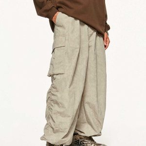 wrinkle proof cargo pants sleek & youthful urban wear 7125