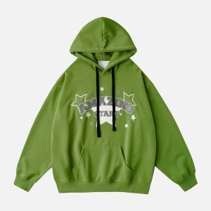 youthful 'amazing start' hoodie   trending urban style 8726
