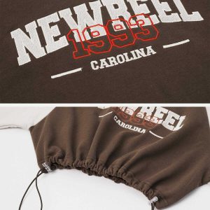 youthful 'newreel' print hoodie   iconic streetwear design 4377