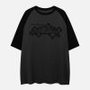 youthful 3d embroidery letter tee dynamic street style 1076