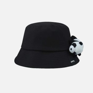 youthful 3d panda hat cartoon inspired cute accessory 6578