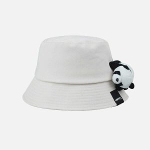 youthful 3d panda hat cartoon inspired cute accessory 6970