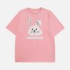 youthful 3d rabbit embroidery tee   streetwear icon 8618