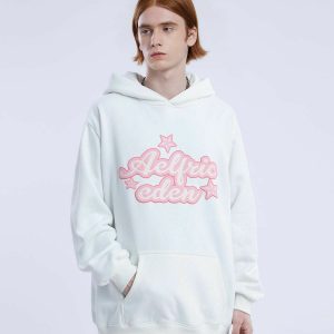 youthful 3d star print hoodie   trendy urban streetwear 3198