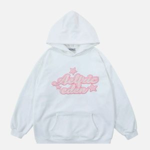 youthful 3d star print hoodie   trendy urban streetwear 4889
