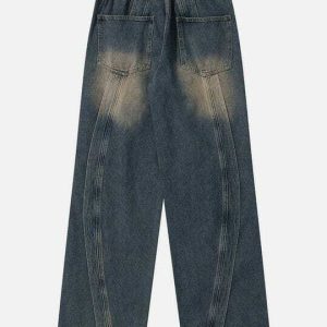 youthful arc patchwork jeans   trending urban streetwear 5468