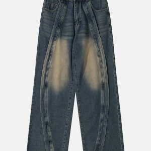 youthful arc patchwork jeans   trending urban streetwear 5730