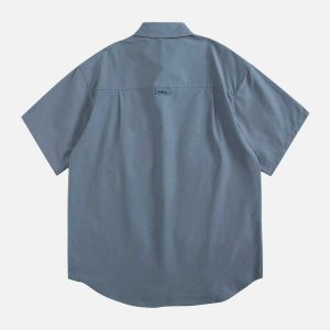 youthful asymmetric pocket shirts   sleek & trending design 5926