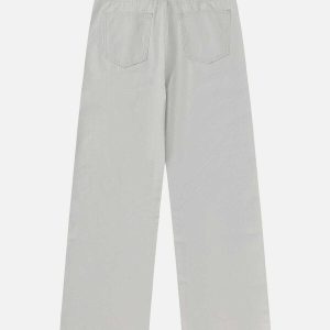 youthful asymmetrical waist jeans   chic y2k streetwear 7290