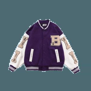 youthful bb purple varsity jacket iconic streetwear piece 2041