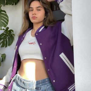 youthful bb purple varsity jacket iconic streetwear piece 6717