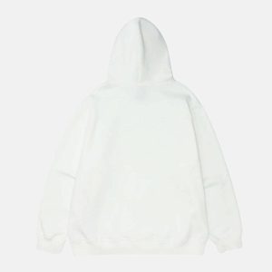 youthful bear print hoodie   fun & trendy streetwear essential 8634