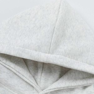 youthful black & white sliced print hoodie dynamic style 7912