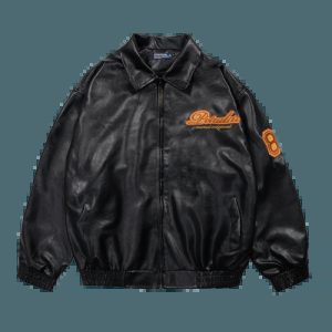 youthful black pahular jacket streetwear icon 7892