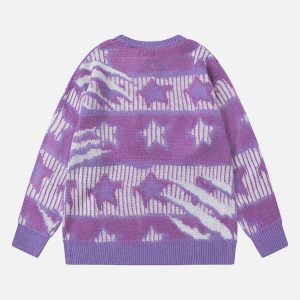 youthful blurring star sweater   chic & trending design 2130