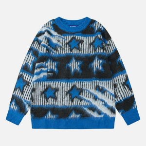youthful blurring star sweater   chic & trending design 2629