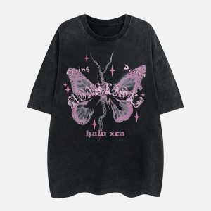 youthful broken moth star tee dynamic print design 8884