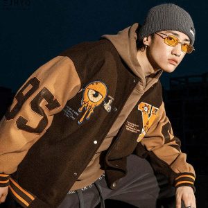 youthful brown jacket jinghuay   chic urban outerwear 6092