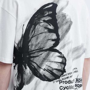 youthful butterfly graphic tee   trending y2k streetwear 7171