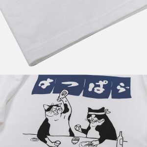 youthful cat after work tee   quirky urban streetwear 8629