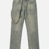 youthful charm jeans with separate pockets   sleek design 2033