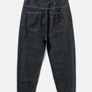 youthful check wash jeans classic & trendy streetwear look 5103