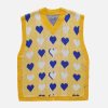 youthful clash color sweater vest iconic & vibrant style 6700