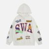 youthful clash print hoodie   swa iconic streetwear 2393