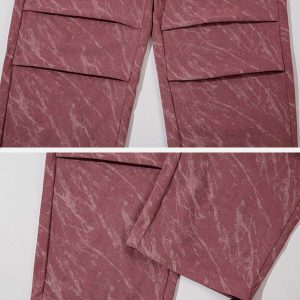 youthful corduroy cargo pants wrinkle texture design 7075