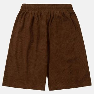youthful corduroy flame shorts dynamic graphic design 2224