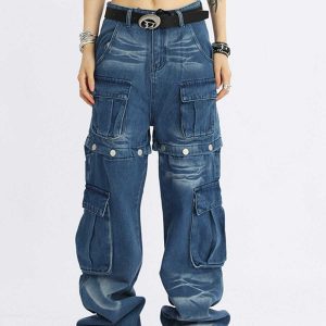 youthful detachable button jeans   sleek & trending design 2074