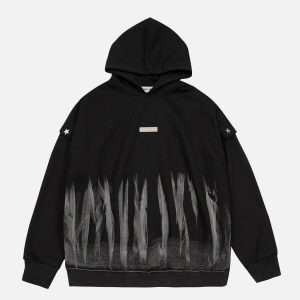 youthful detachable sleeve hoodie   streetwear flex 6367